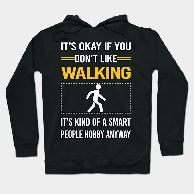 Funny Smart People Walking Hoodie by Happy Life